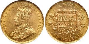 10 Dollar Kanada Gold George V (1865-1936)