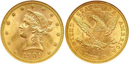 10 Dollar USA (1776 - ) Gold 