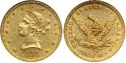 10 Dollar Vereinigten Staaten von Amerika (1776 - ) Gold 
