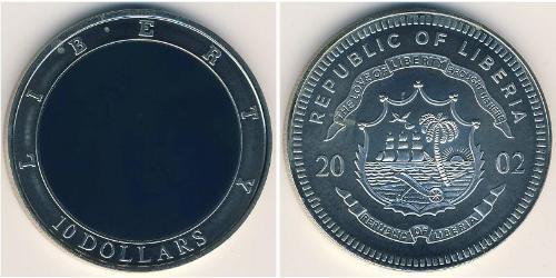 10 Dollar Liberia (1847 - ) Kupfer/Nickel 