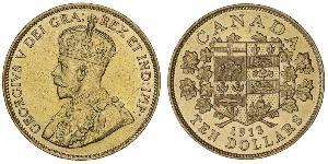 10 Dollar Canada Or George V (1865-1936)
