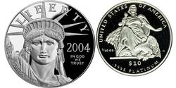 10 Dollar Vereinigten Staaten von Amerika (1776 - ) Platin 