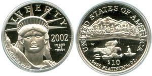 10 Dollar Vereinigten Staaten von Amerika (1776 - ) Platin 