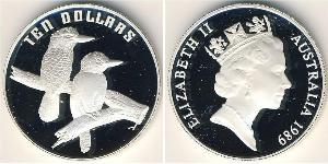 10 Dollar Australien (1939 - ) Silber Elizabeth II (1926-2022)