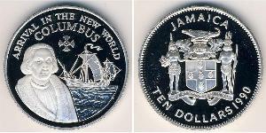 10 Dollar Jamaika (1962 - ) Silber 