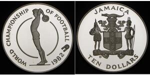 10 Dollar Jamaika (1962 - ) Silber 