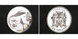 10 Dollar Jamaika (1962 - ) Silber 
