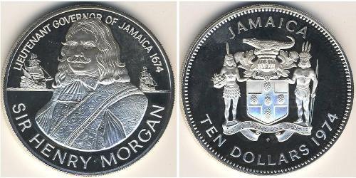 10 Dollar Jamaika (1962 - ) Silber Henry Morgan
