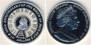 10 Dollar Jungferninseln Silber 