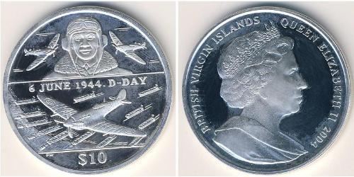 10 Dollar Jungferninseln Silber 