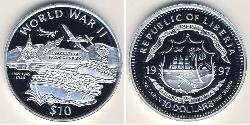 10 Dollar Liberia (1847 - ) Silber 