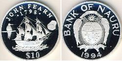 10 Dollar Nauru (1968 - ) Silber 