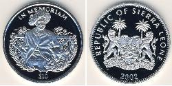 10 Dollar Sierra Leone (1961 - ) Silber 