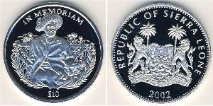 10 Dollar Sierra Leone (1961 - ) Silber 