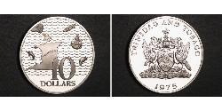 10 Dollar Trinidad und Tobago Silber 