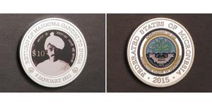 10 Dollar Federated States of Micronesia (1986 - ) Silver 
