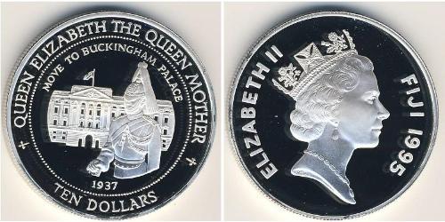 10 Dollar Fiji (1970 - ) Silver 