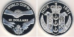 10 Dollar Niue (1974 - ) Silver 