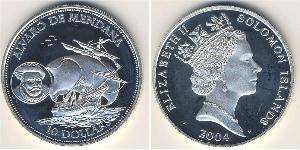 10 Dollar Solomon Islands (1978 - ) Silver Elizabeth II (1926-2022)