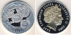 10 Dollar  Silver Elizabeth II (1926-2022)