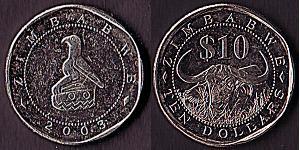 10 Dollar Simbabwe (1980 - )  