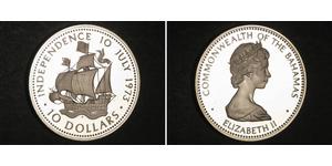 10 Dollar Bahamas 銀 伊丽莎白二世 (1926-2022)
