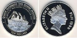 10 Dollar Fiji (1970 - ) 銀 
