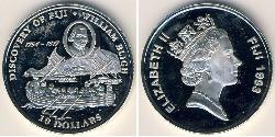 10 Dollar Fiji (1970 - ) 銀 