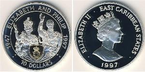 10 Dollar  銀 伊丽莎白二世 (1926-2022)