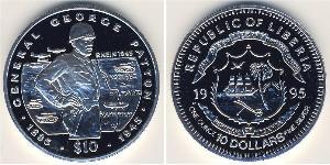 10 Dollar 利比里亚 (1847 - ) 銀 