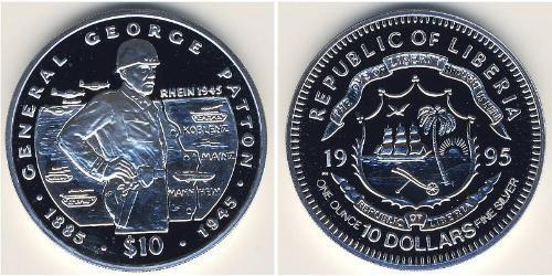 10 Dollar 利比里亚 (1847 - ) 銀 
