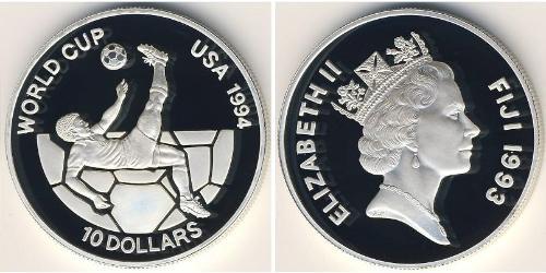 10 Dollaro Fiji (1970 - ) Argento 