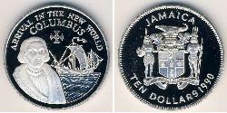 10 Dollaro Giamaica (1962 - ) Argento 
