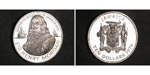 10 Dollaro Giamaica (1962 - ) Argento Henry Morgan