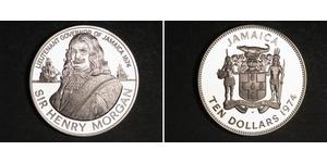 10 Dollaro Giamaica (1962 - ) Argento Henry Morgan