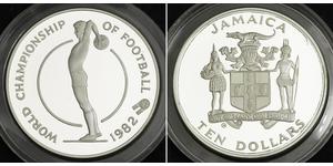 10 Dollaro Giamaica (1962 - ) Argento 