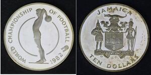 10 Dollaro Giamaica (1962 - ) Argento 