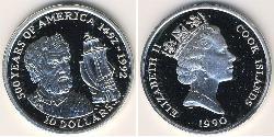 10 Dollaro Isole Cook Argento Elisabetta II (1926-2022)