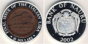10 Dollaro Nauru (1968 - ) Argento 