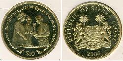 10 Dollaro Sierra Leone (1961 - ) Argento 