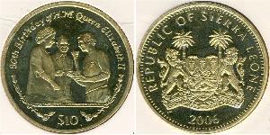 10 Dollaro Sierra Leone (1961 - ) Argento 