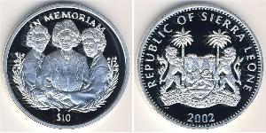 10 Dollaro Sierra Leone (1961 - ) Argento 