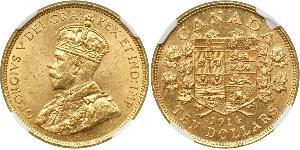 10 Dollaro Canada Oro Giorgio V (1865-1936)