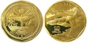 10 Dollaro Isole Marshall (1979 - ) Ottone 