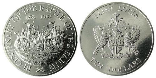 10 Dollaro Santa Lucia (1979 - )  