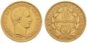 10 Drachma Regno di Grecia (1832-1924) Oro Georges Ier de Grèce (1845- 1913)