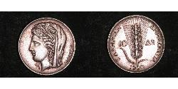 10 Drachma Second Hellenic Republic (1924 - 1935) Silber 