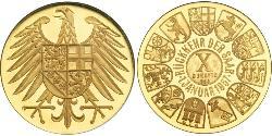10 Ducat Geschichte der Bundesrepublik Deutschland (1949-1990) Gold 
