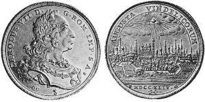 10 Ducat Augusta (Germania) (1276 - 1803) Oro Carlo VII di Baviera(1697 – 1745)
