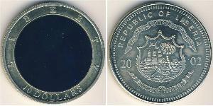 10 Dólar Liberia (1847 - ) Níquel/Cobre 